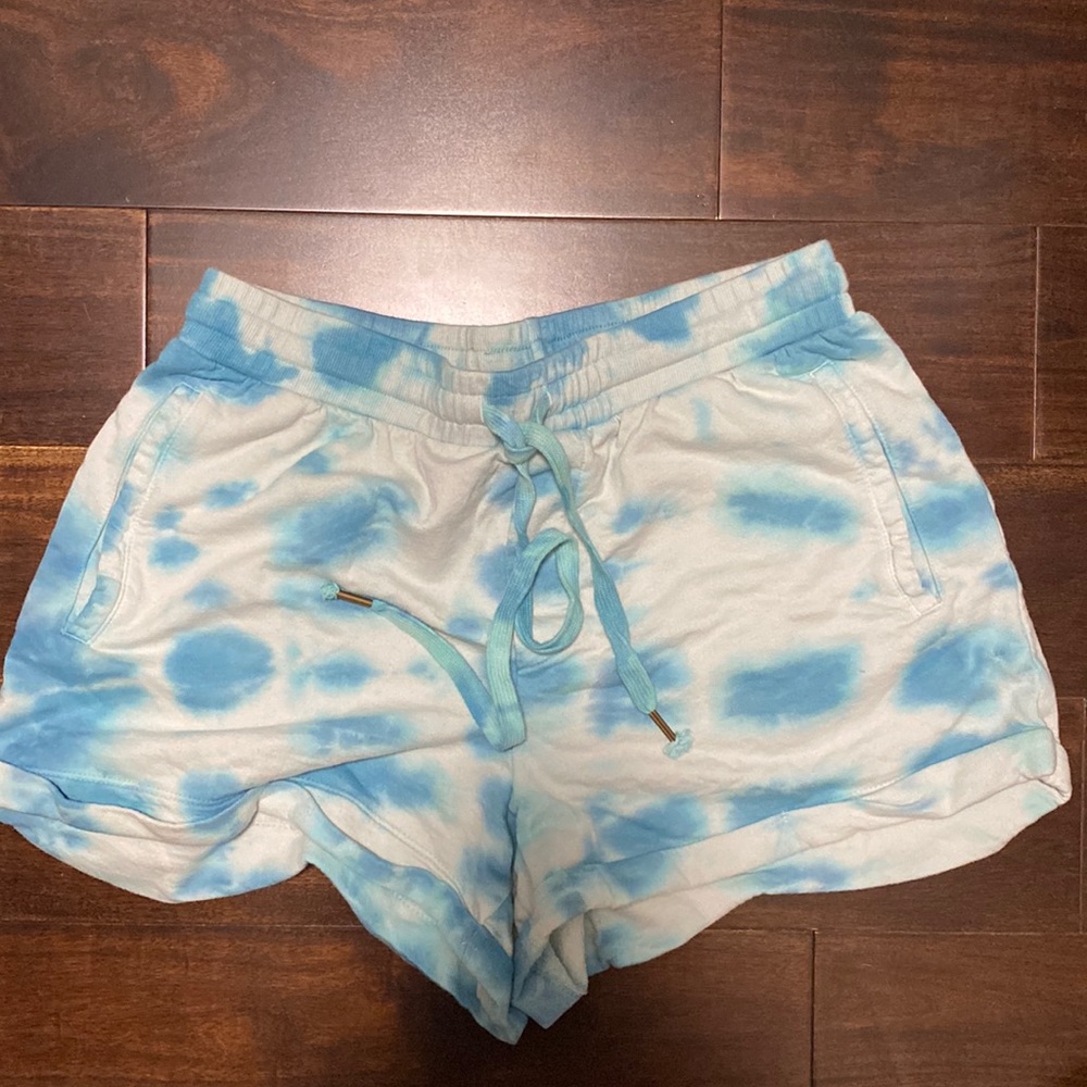 Blue Tie Dye Shorts